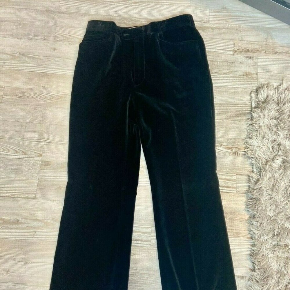 $1260 Gucci Men's Black Velvet Dress Pants Perfect Condition 34/30 (sz 50 Gucci)